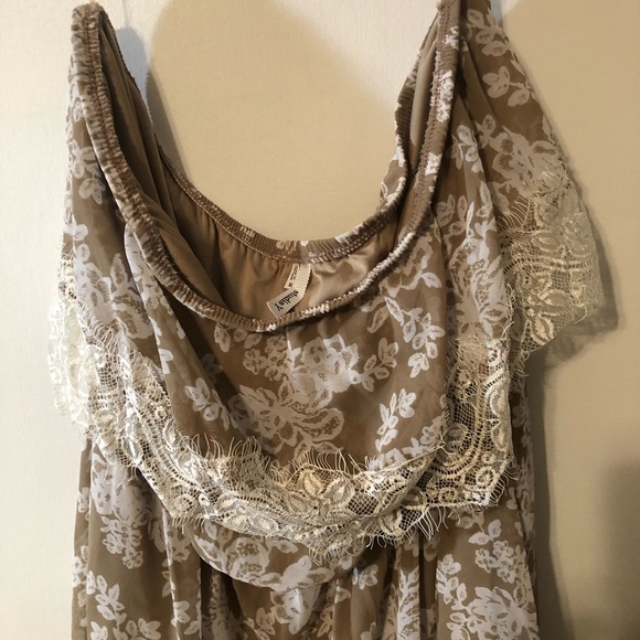 Studio Y Strapless Boho Style Dress XL with lace details Cottage core Coquette - Picture 4 of 8